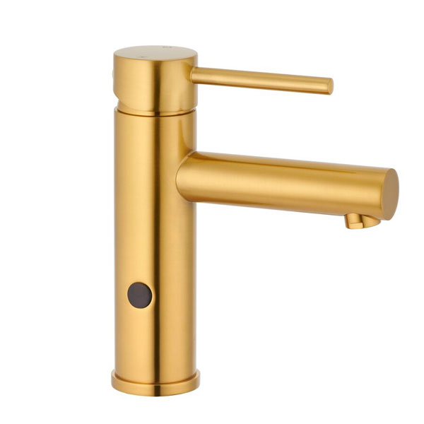 Mizu Drift Dual Function Sensor Basin Mixer Brushed Gold
